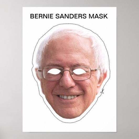 Bernie Sanders Mask Poster (Voorkant)