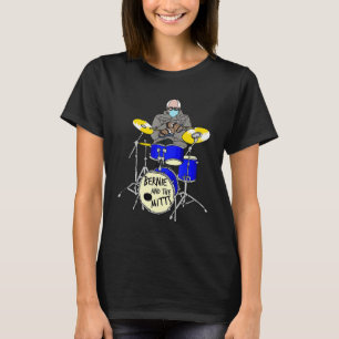 Bernie Sanders Mittens Drumming Drum Inauguration T-shirt