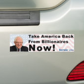 Bernie Sanders neemt Amerika terug Bumpersticker (Op auto)