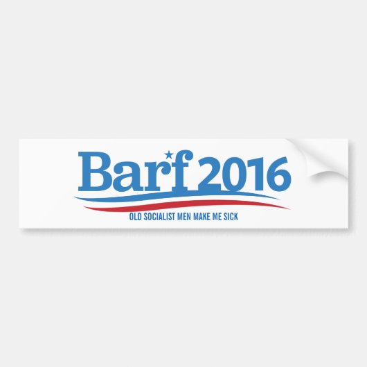 Bernie Sanders Old Socialist Elections 2016 Bumpersticker (Voorkant)