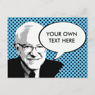 BERNIE SANDERS POP ART BRIEFKAART