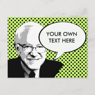 BERNIE SANDERS POP ART BRIEFKAART