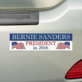 Bernie Sanders President 2016 Patriottisch Bumpersticker (Op auto)