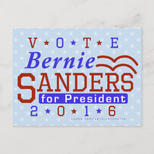 Bernie Sanders President 2016 Verkiezingsdemocraat Briefkaart