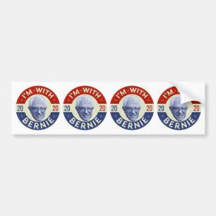 Bernie Sanders President 2020 Democraat Foto Retro Bumpersticker
