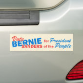 Bernie Sanders President van het Volk V5 Bumpersticker (Op auto)