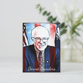 Bernie Sanders Support Carte postale Art numérique (Debout devant)