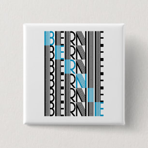 BERNIE sanders tekstueel Vierkante Button 5,1 Cm