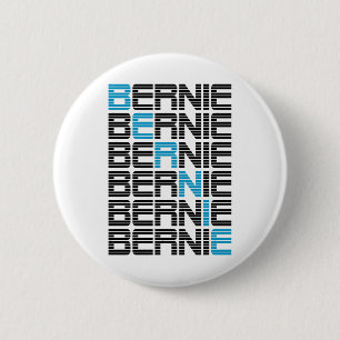 BERNIE sanders textStacks Ronde Button 5,7 Cm