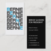 BERNIE sanders textStacks Visitekaartje (Voorkant / Achterkant)