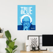 Bernie Sanders "True Blue" Poster (Thuiskantoor)