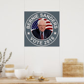 Bernie Sanders US Flag Poster (Keuken)