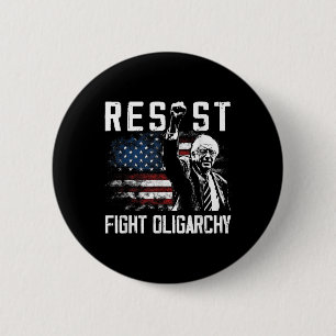 Bernie Sanders vecht tegen oligarchie Ronde Button 5,7 Cm