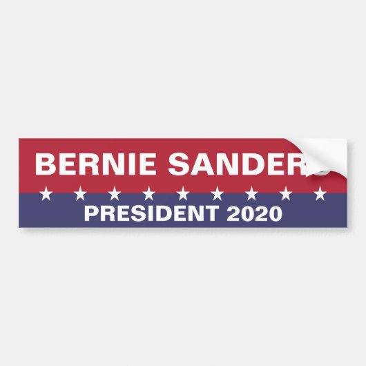 BERNIE SANDERS voor President 2020 Bumpersticker (Voorkant)