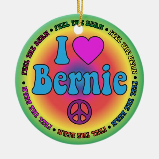 Bernie Sanders voor President Keramisch Ornament (Voorkant)