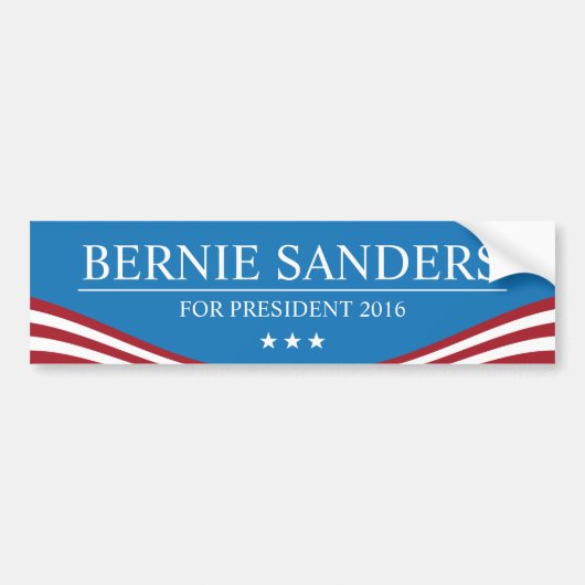 Bernie Sanders voor President Moderne 2016 Bumpersticker (Voorkant)