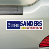 Bernie Sanders voor President V1 Bumpersticker (Op auto)