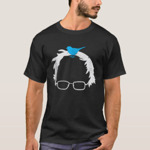 Bernie Sanders Wig Blue Vogelbril 2020 Verkiezing T-shirt