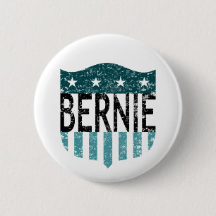 BERNIE sterren en strepen Ronde Button 5,7 Cm