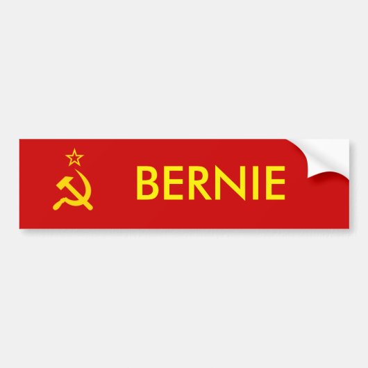 Bernie the Commie bumper sticker (Voorkant)
