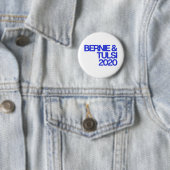 Bernie & Tulsi 2020 Round Button (In situ)
