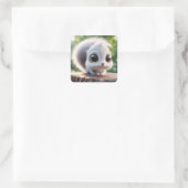 "Bernie" Vierkante Sticker (Tas)