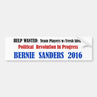 BernieSanders: Politieke revolutie op wit Bumpersticker