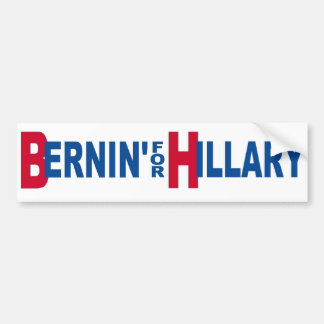 Bernin' For Hillary Bumpersticker