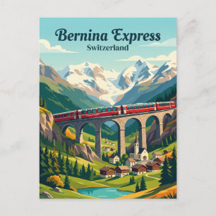 Bernina Express, Zwitserse Alpen Zwitserland Briefkaart