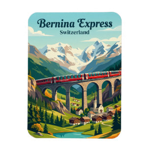 Bernina Express, Zwitserse Alpen Zwitserland Magneet