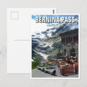 Bernina Pass Zwitserland Briefkaart (Voorkant / Achterkant)