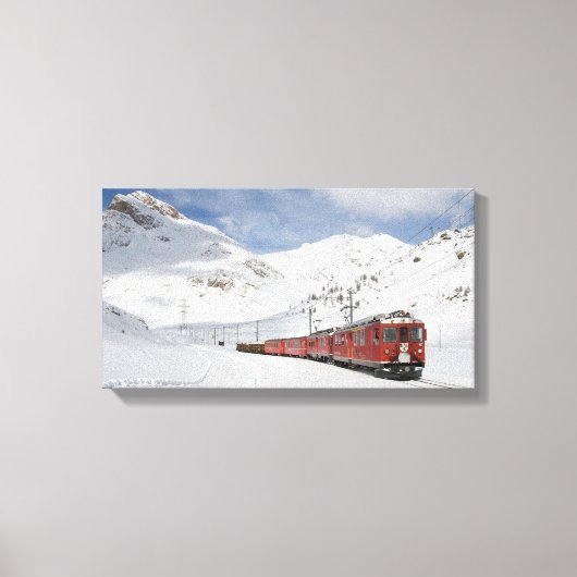 Bernina-spoorlijn Canvas Afdruk (Voorkant)