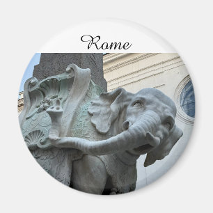 Bernini's Olifant en Obelisk - Rome Italië Magneet