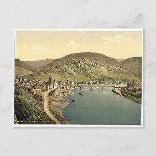 Bernkastel (d.w.z. Bernkastel-Kues) en Burg Landsh Briefkaart