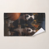 Bernois Montagne Chiot Automne Citrouille (Serviette à main)