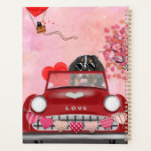 Bernois Mountain Driving Car avec Coeurs Valentine (Dos)
