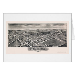 Bernville, carte panoramique de PA - 1898