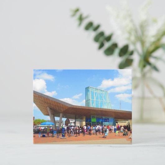 Beroemd Aquarium uitzicht uit Boston vanuit Bus Wi Briefkaart (Staand voorkant)