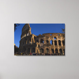 Beroemd Colosseum in Rome Italië Landmark Canvas Afdruk