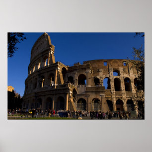 Beroemd Colosseum in Rome Italië Landmark Poster