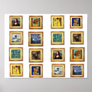 Beroemd kunstwerk poster