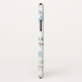 beroemd Landmarks Pattern Case-Mate iPhone Case (Achterkant / rechts)