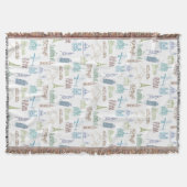 beroemd Landmarks Pattern Deken (Voorkant)