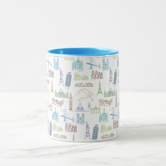 beroemd Landmarks Pattern Mok (Midden)