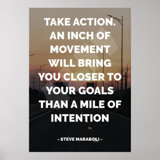 Beroemd Motivatie en Inspirerend citaat Poster