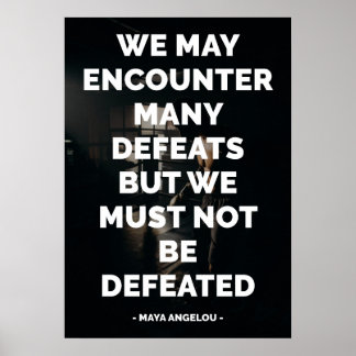 Beroemd Motivatie en Inspirerend citaat Poster