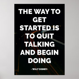 Beroemd Motivatie en Inspirerend citaat Poster