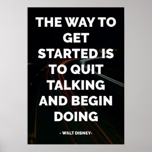 Beroemd Motivatie en Inspirerend citaat Poster