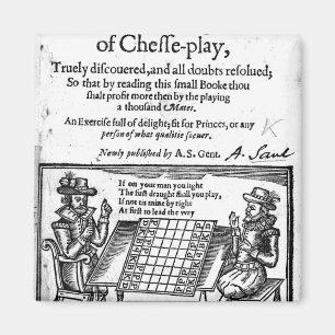 beroemd spel Chess, 1614 Magneet