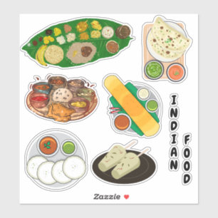 Beroemd Zuid-Indiaas eten Sticker